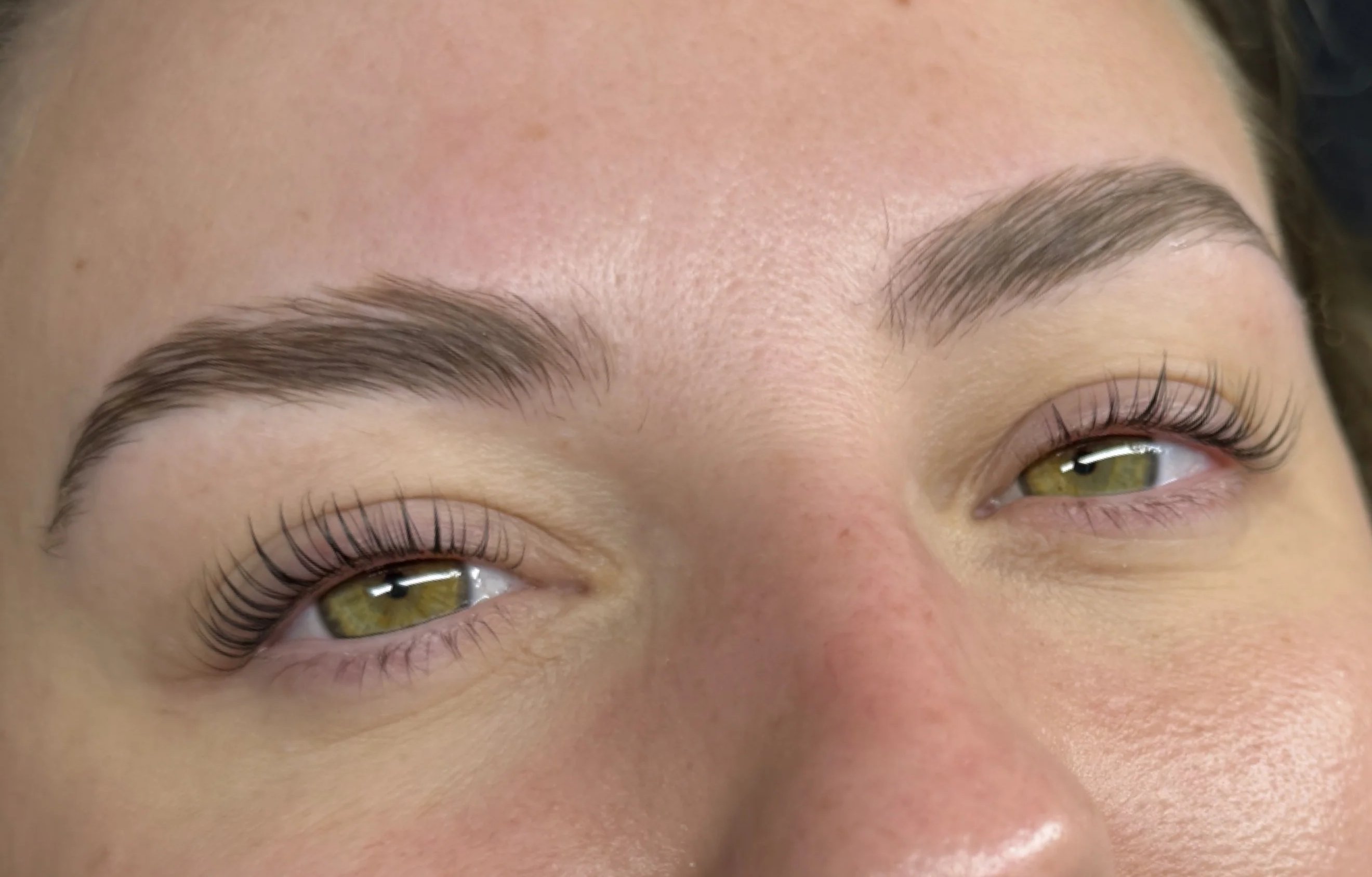 Lash lift treatment at Level Aesthetics -- natural lash curling and lifting without extensions