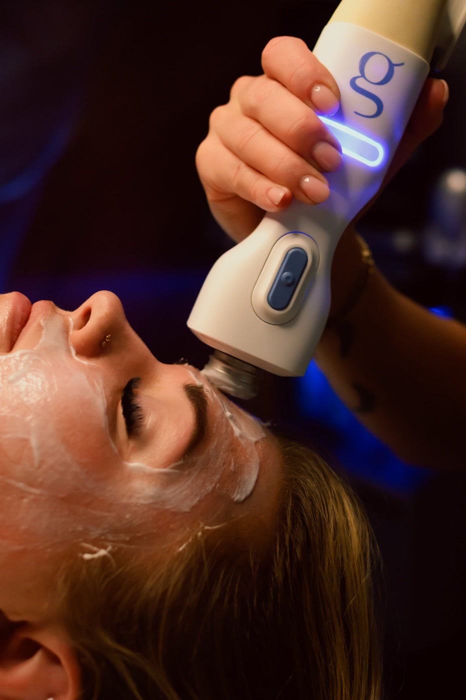 Glacial cooling facial at Level Aesthetics