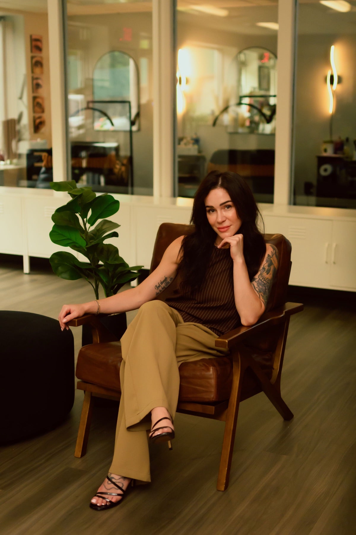 Kristen Kane in the Level Aesthetics studio in New Windsor, NY