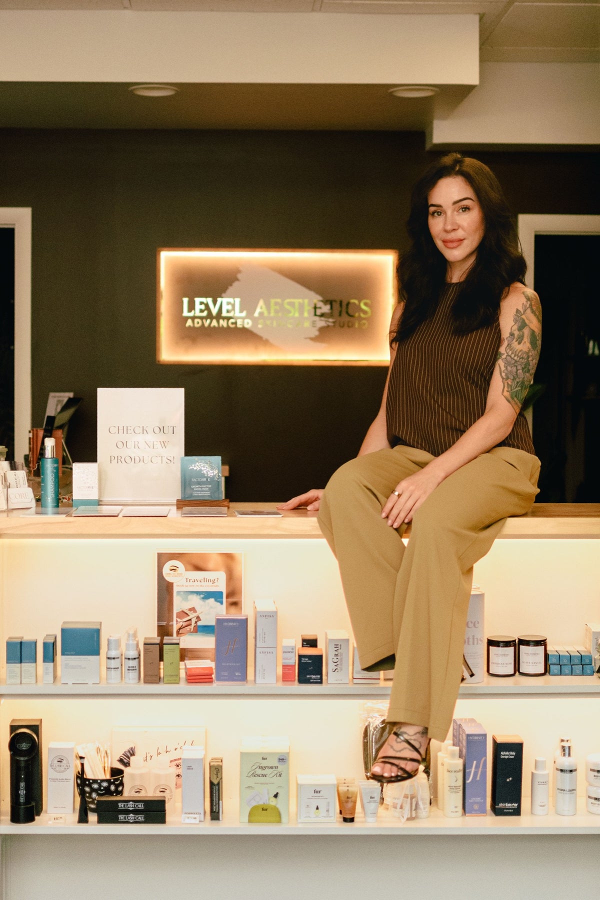 Kristen Kane, owner of Level Aesthetics, in the studio in New Windsor, NY