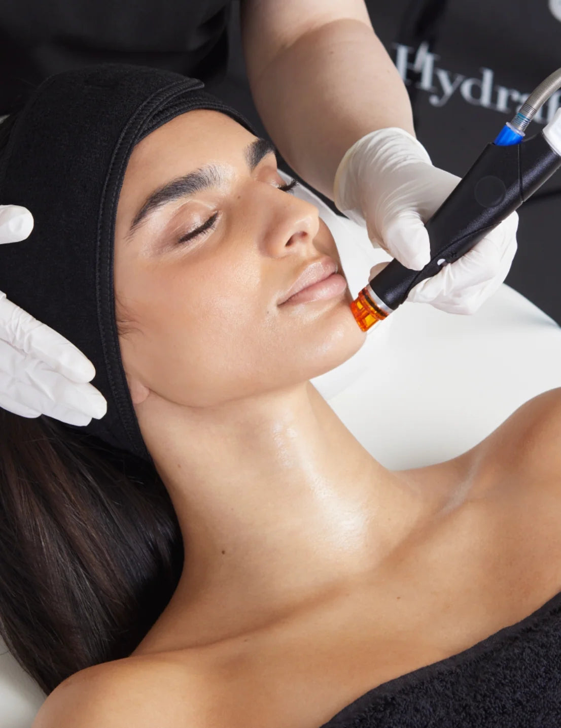 Platinum HydraFacial treatment at Level Aesthetics -- premium hydrating facial with LED and lymphatic drainage